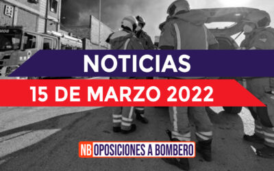 NOTICIAS 15/03/2022 / SIMULACRO 32 – Temas 12,14 y 15 del temario específico de bombero + Clase de corrección, nuevas videoclases, supuesto práctico, preguntas tipo test y otras novedades