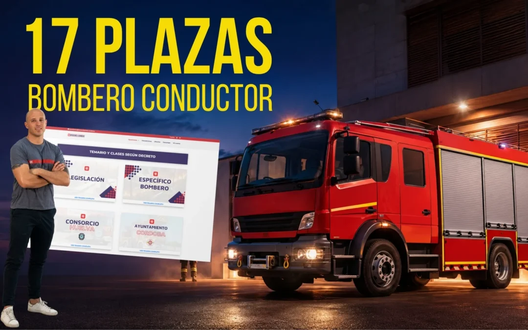 Convocadas 17 plazas de bombero en Córdoba: cuándo se abre el plazo y cómo apuntarte